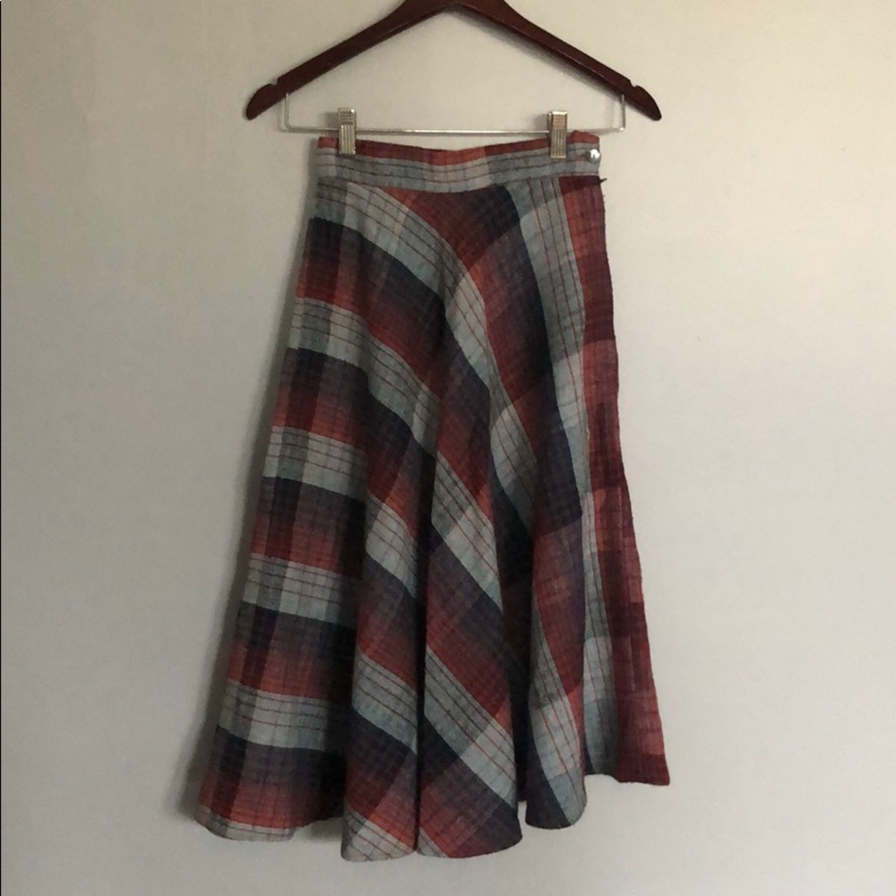 Vintage Plaid Skirt